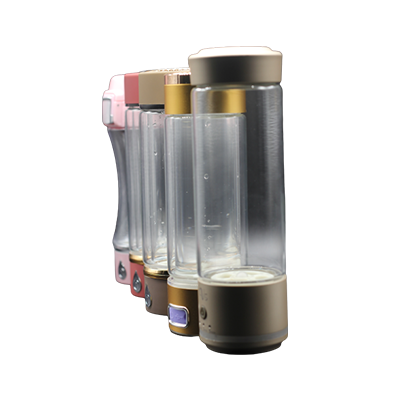 Продажа лучших здоровых интеллектуальных красочных световых электрических водородных водных бутылок Стеклянная бутылка портативного водного генератора HHO